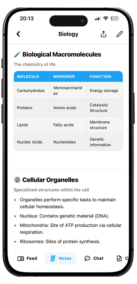 ScrollToStudy Notes screen