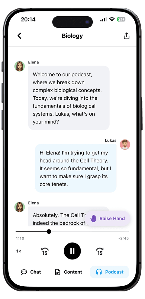 ScrollToStudy Podcast screen